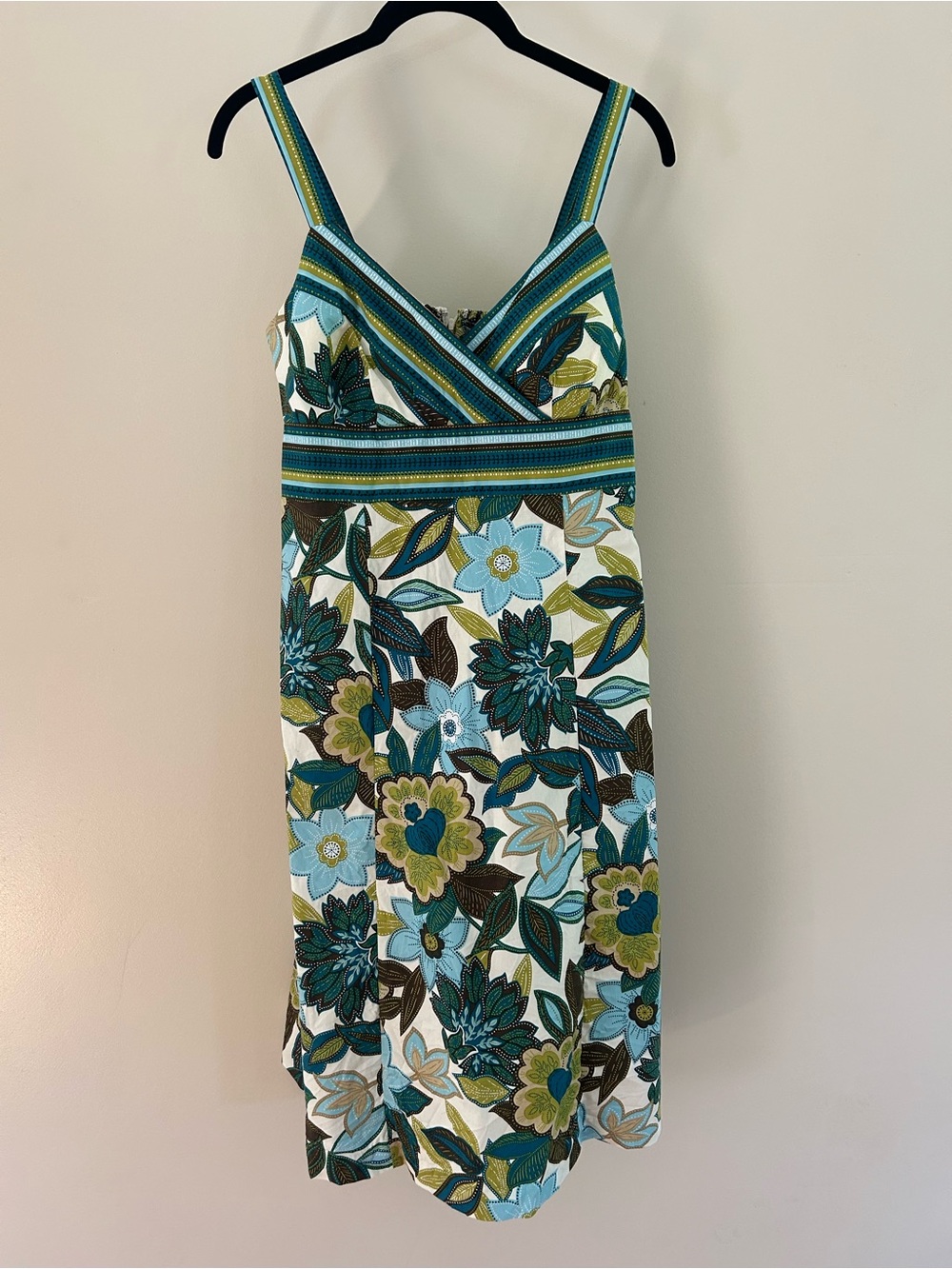 madison leigh Teal, Blue & Green Floral Sundress